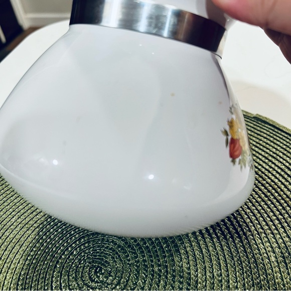 Vtg Corning Ware P-104 Spice of Life "Le The" 6 Cup Coffee Tea Pot Kettle W/Lid - Picture 9 of 10